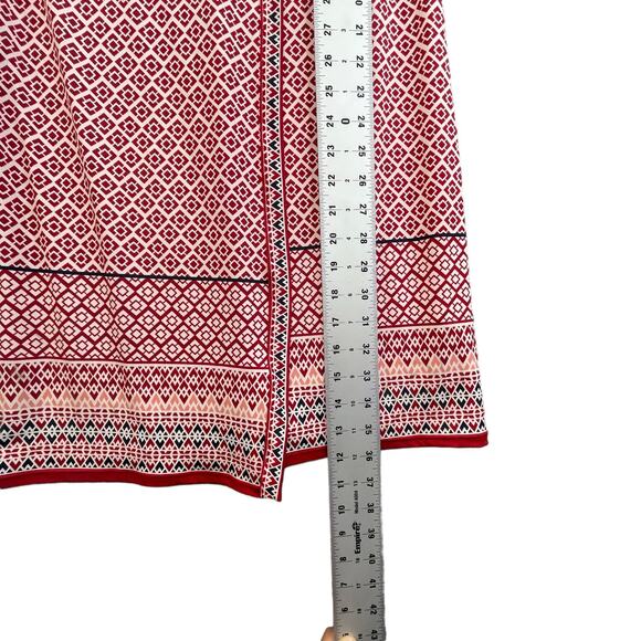 Max Studio Women Dress Size XS Geometric Red - Picture 12 of 14